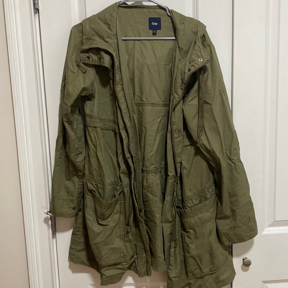 Gap Green Trenchcoat
